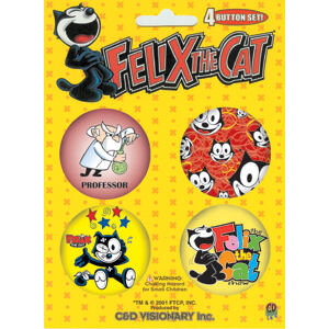 Felix the Cat Button Set