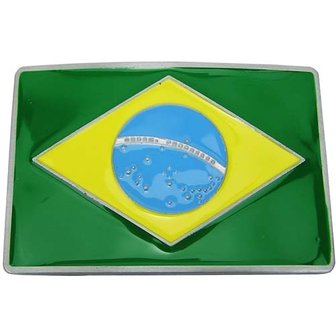 Braziliaanse Vlag Riem Buckle/Gesp