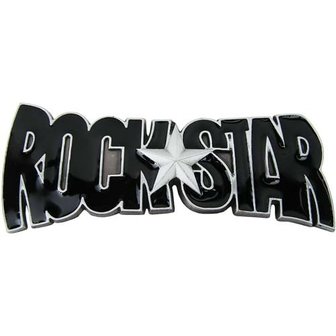 Rock Star Zwart Riem Buckle/Gesp