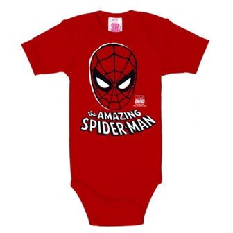 Spiderman Masker Marvel Baby Romper rood