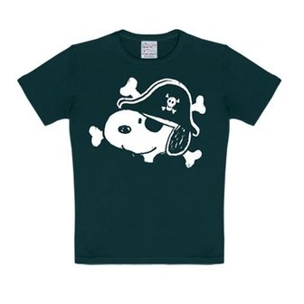 Peanuts - Snoopy Piraat - Zwart Kinder T-shirt 