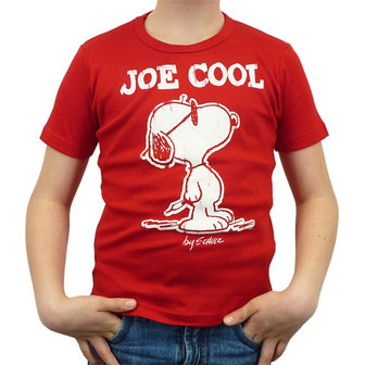 Peanuts - Snoopy Joe Cool - Rood Kinder T-shirt 