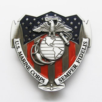 Marine US Corps Semper Fidelis Riem Gesp/Buckle