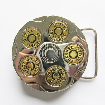 Gun Bullet Round Spinning Spinner Riem Buckle/Gesp