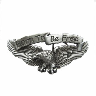 Born to Be Free Eagle Biker Rider Metal Riem Buckle/Gesp
