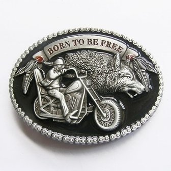 Born To Be Free Motor Riem Buckle/Gesp