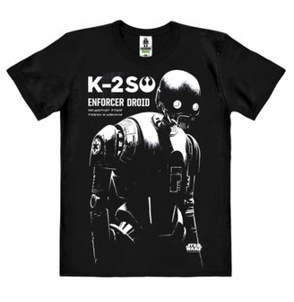 Star Wars - Rogue One K2SO - Heren Zwart easy-fit T-shirt 