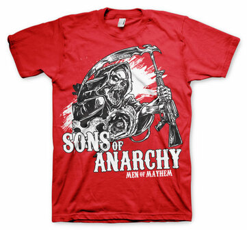Sons Of Anarchy&nbsp;- AK Reaper - Rood Heren T-shirt