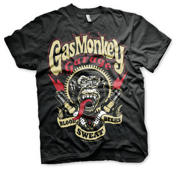 Gas Monkey - Garage Spark Plugs - Zwart Heren T-shirt 