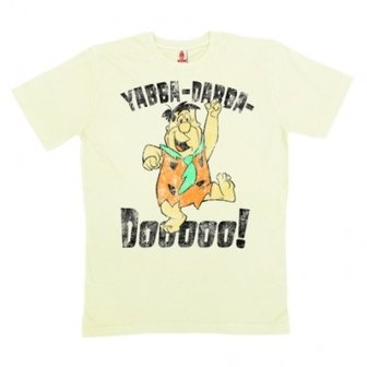 Fred Flintstones Yabba Dabba Dooooo! Heren Organic T-shirt wit