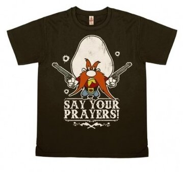 Looney Tunes Say your Prayers Vintage Heren T-shirt