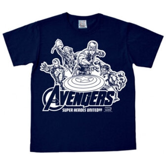 The Avengers - Marvel Blauw Heren easy-fit T-shirt