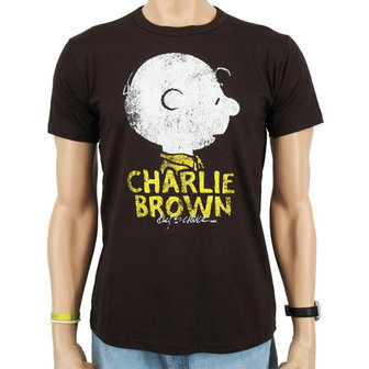 Peanuts - Charlie Brown Face - Bruin Heren easy-fit T-shirt