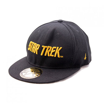 Star Trek - Golden Text - Zwart Snapback Pet