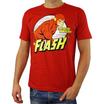 The Flash Fastest Man Alive DC Comics Heren rood easy-fit T-shirt
