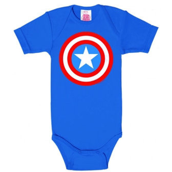 Captain America - Shield - Marvel Baby Blauw Romper