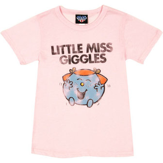 Little Miss Giggles Junk Food Dames Roze T-shirt
