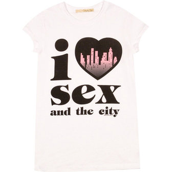 Sex and the City - I Love - Dames Wit T-shirt
