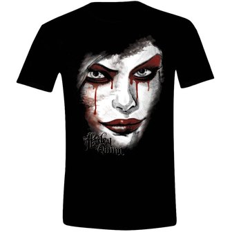 Batman - Arkham Knight - Harley Quinn Face - Heren Zwart T-shirt 