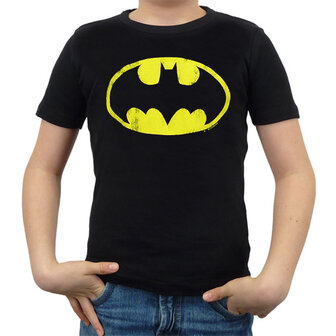 Batman - Vintage Logo - DC Comics Zwart Kinder T-shirt