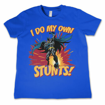 Batman - I Do My Own Stunts - Blauw Kinder T-shirt 