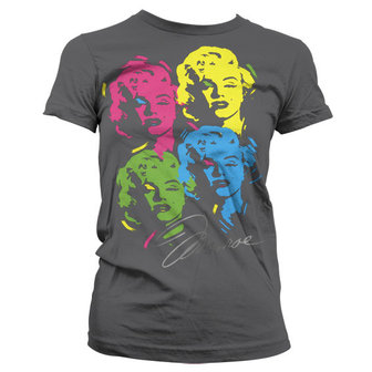 Marilyn Monroe Pop-Art Grijs Dames T-shirt 