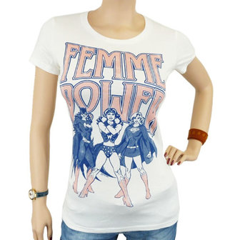 Femme Power - DC Comics - Dames Wit T-shirt