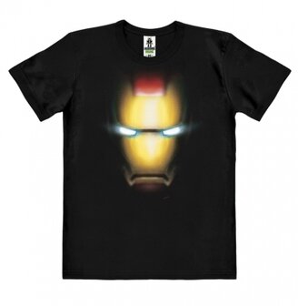 The Invincible Iron Man - Face - Marvel Heren Zwart easy-fit T-shirt 