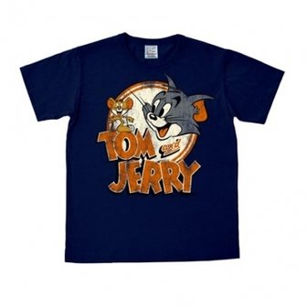 Tom &amp; Jerry - Heren Blauw easy-fit t-shirt 