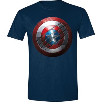 Captain America - Shield - NEW Blauw Heren T-shirt 