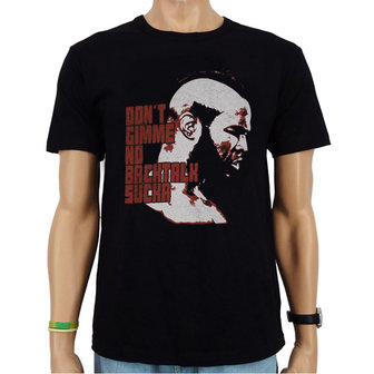 Mr. T Don&#039;t Gimme No Backtalk Sucka Heren Vintage Zwart T-shirt 