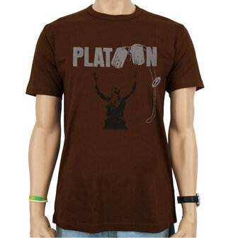 Platoon Logo Heren Bruin T-shirt 