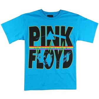 Pink Floyd Logo Heren Blauw T-shirt