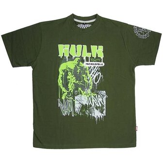 The Hulk Sketch Marvel Heren Groen T-shirt 