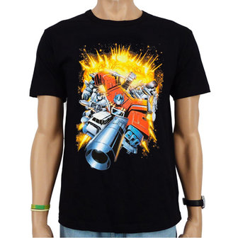 Transformers Exploding Autobots Zwart Heren T-shirt 
