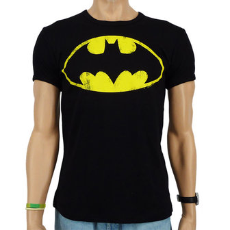 Batman - Vintage Logo - DC Comics - Superheld Zwart Heren slim-fit T-shirt 