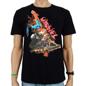 Spiderman VS Blade Marvel Heren Zwart easy-fit T-shirt