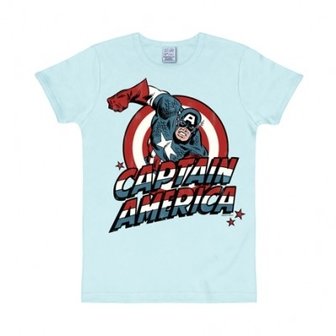Captain America Marvel Heren Blauw slim-fit T-shirt