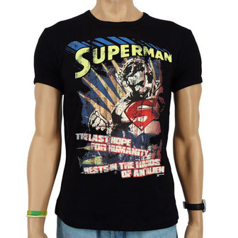Superman The Last Hope DC Comics Heren Zwart slim-fit T-shirt 