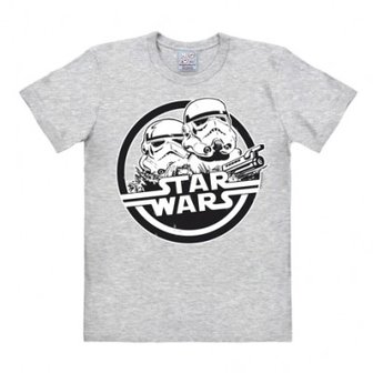 Star Wars Stormtrooper Heren Grijs easy-fit T-shirt