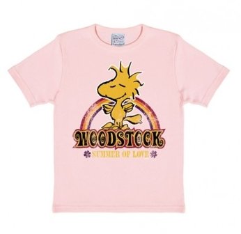 Peanuts - Woodstock Summer Of Love - Roze Kinder T-shirt 