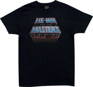 He-Man Masters of the Universe Heren Vintage Zwart T-shirt