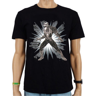Venom - Marvel - Heren Zwart met Glitter easy-fit T-shirt