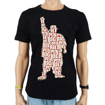 BIG PUN Silhouet Heren Zwart easy-fit T-shirt
