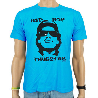 Hip Hop Eazy-E Thugster Heren Blauw easy-fit T-shirt