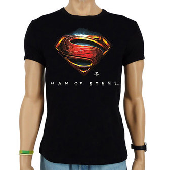 Superman Man of Steel DC Comics Heren Zwart slim-fit T-shirt 