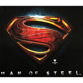 Superman Man of Steel DC Comics Heren Zwart slim-fit T-shirt 