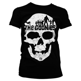 The Goonies Skull Dames Zwart T-shirt 