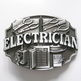 Electricien Metal Embleem Riem Buckle/Gesp 