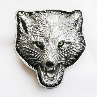 Wolf Metal Riem Gesp/Buckle